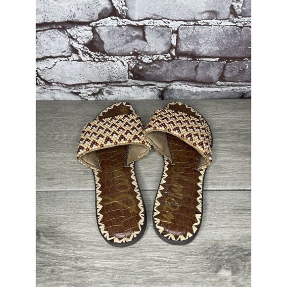 Sam Edelman Gunner 3 Peach Pearl Beaded Multi Sandals Women’s Sz 6.5M US/36.5EU - Picture 6 of 16